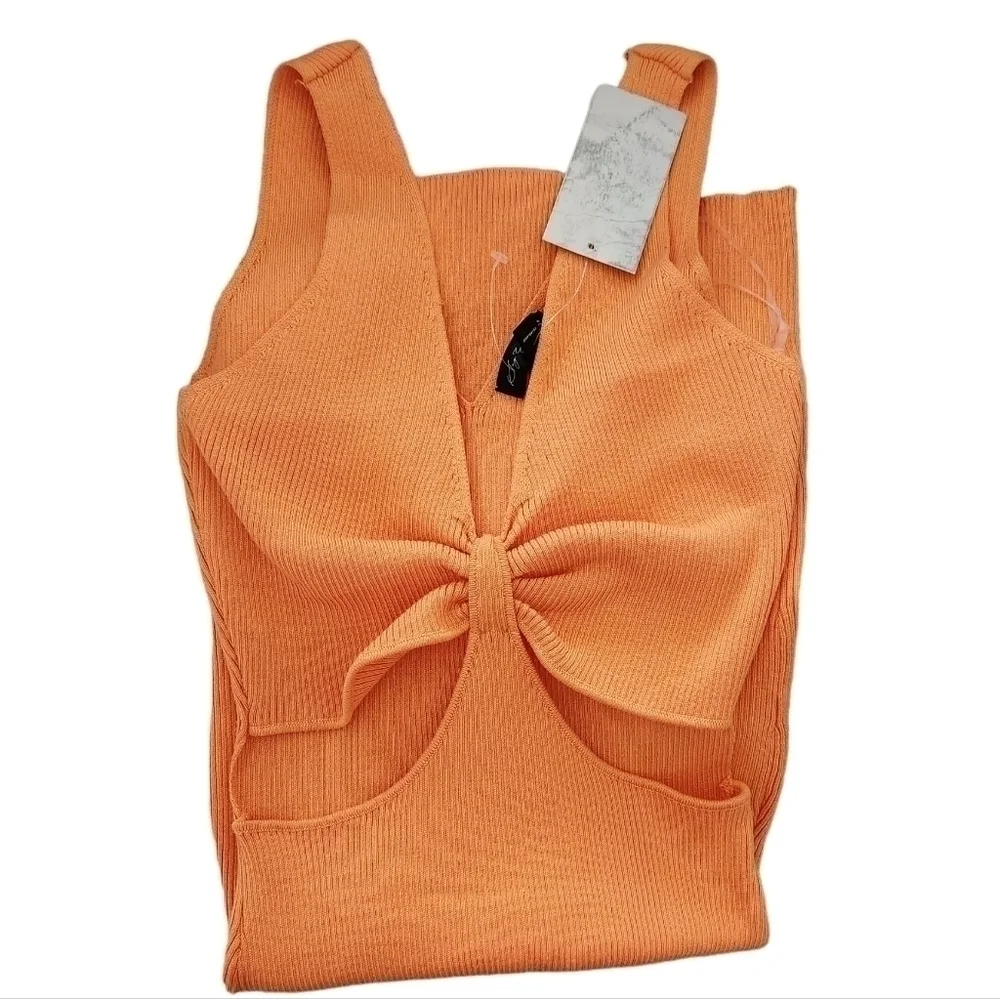Ribbed Cut-Out Bodycon Mini Dress